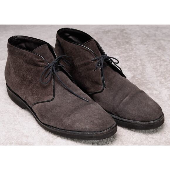 Bruno Magli Malcom Brown Suede Chukka Lace Up Boots Mens Size 11 - Picture 1 of 12